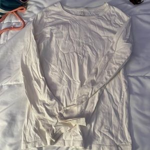 cream long sleeve tee